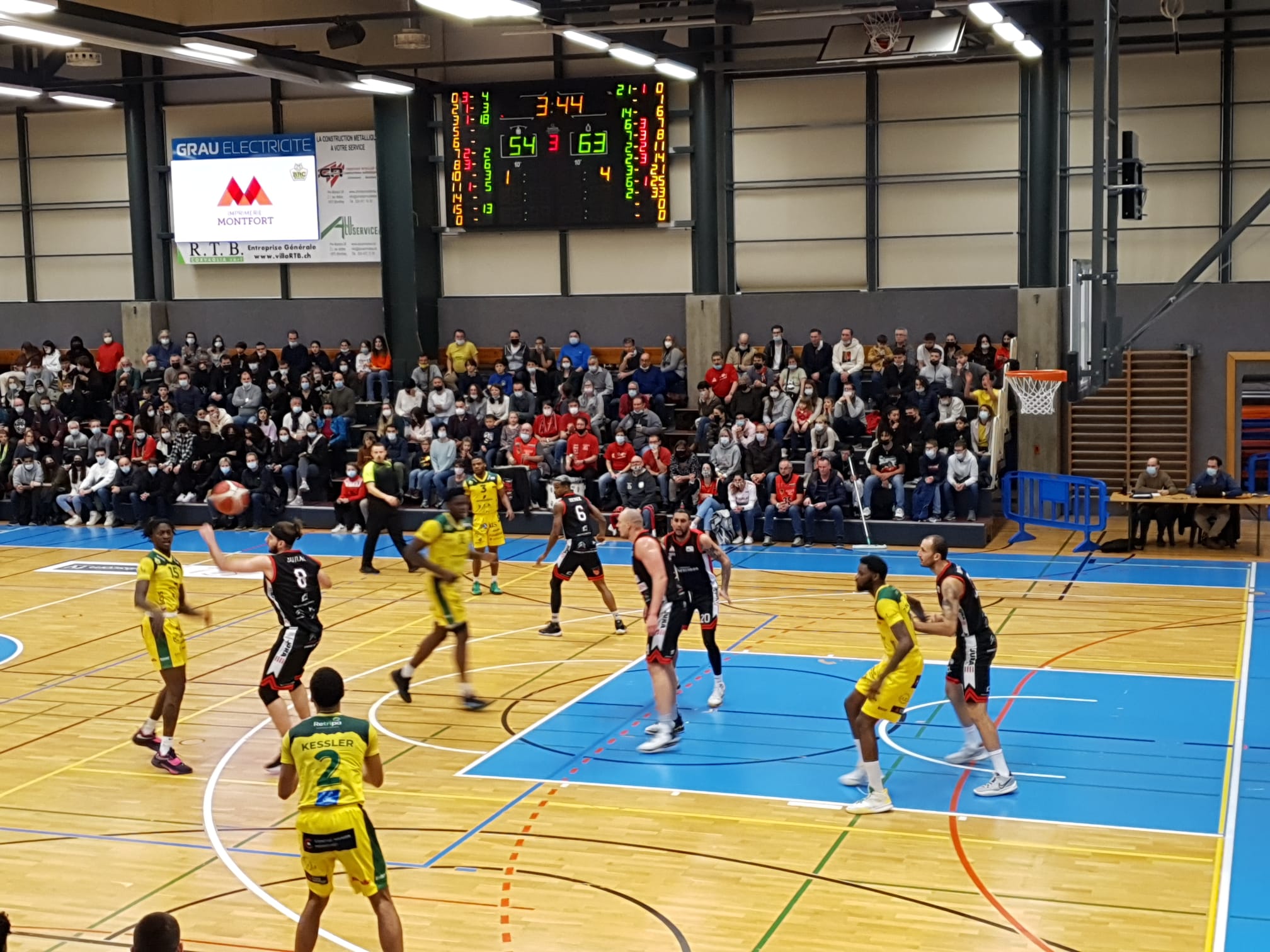 Basket: Le BBC Monthey-Chablais battu aux prolongations à domicile par le BC Boncourt
